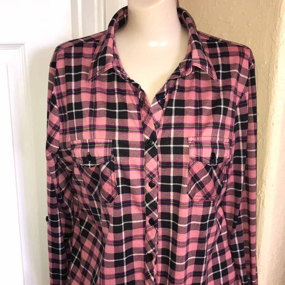EUC Eden & Olivia Flannel lightweight Med soft
